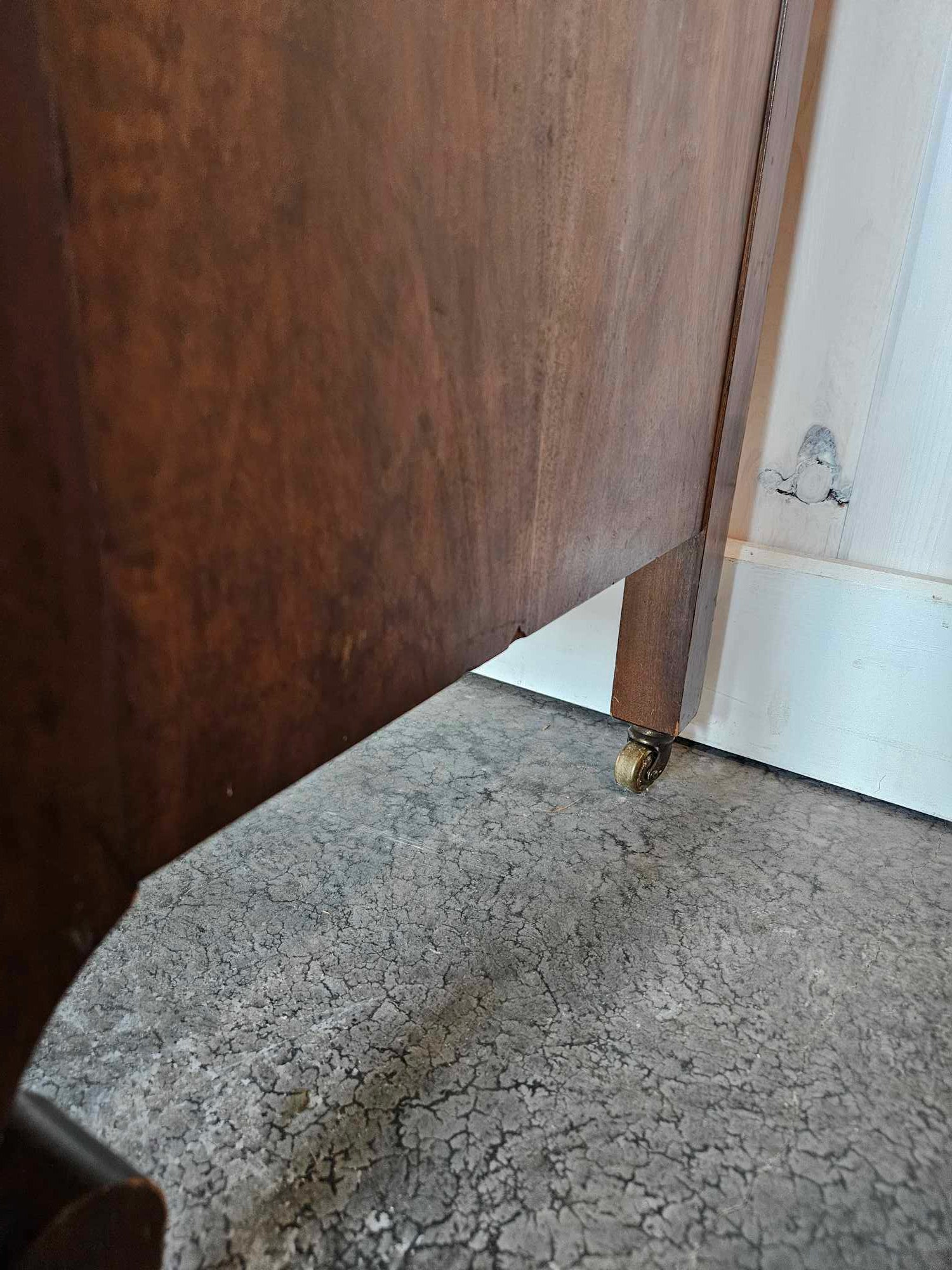 Tall Boy Dresser with Oval Mirror