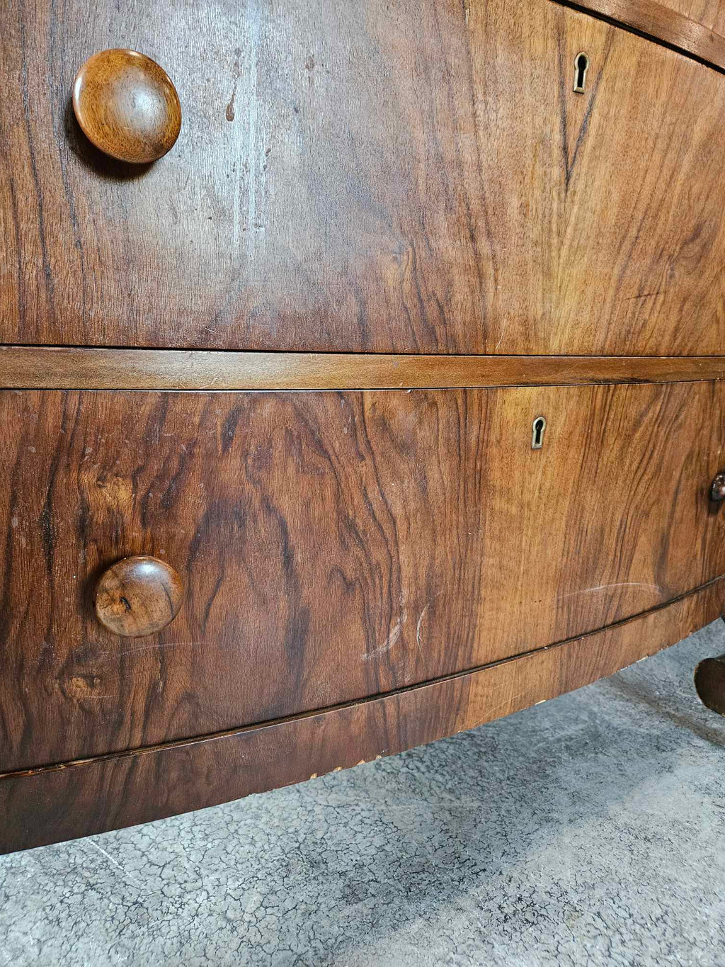 Tall Boy Dresser with Oval Mirror