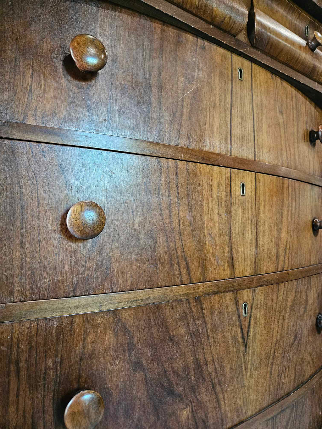 Tall Boy Dresser with Oval Mirror
