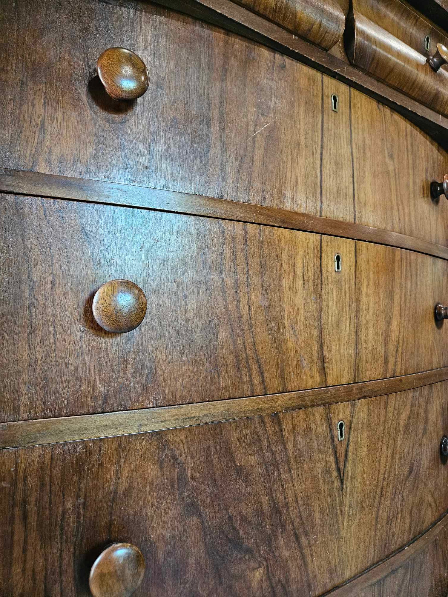 Tall Boy Dresser with Oval Mirror