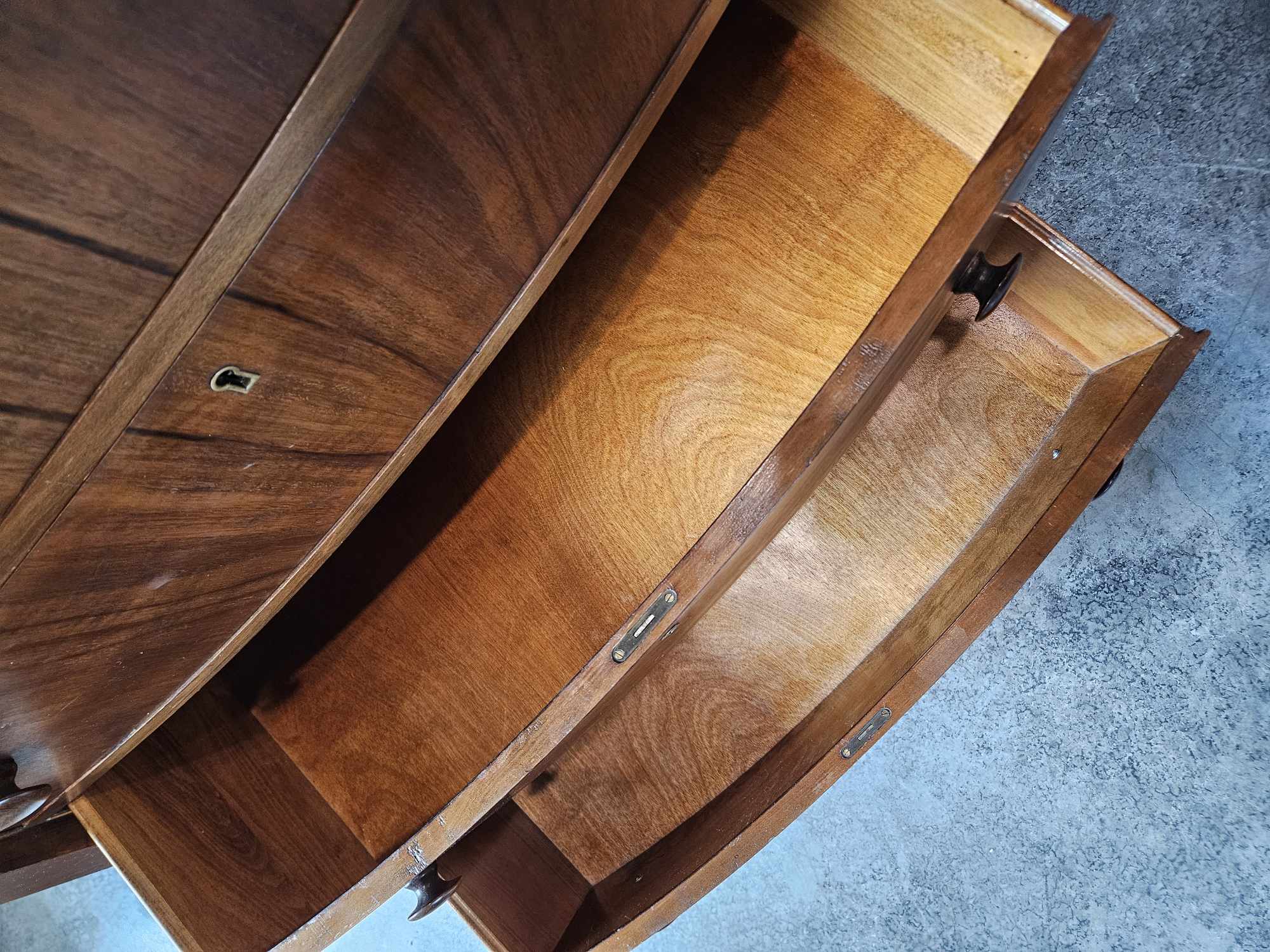 Tall Boy Dresser with Oval Mirror