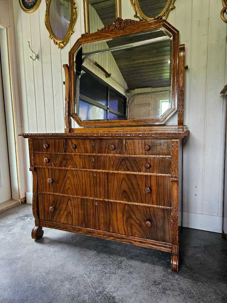 Victorian Dresser with Mirror
