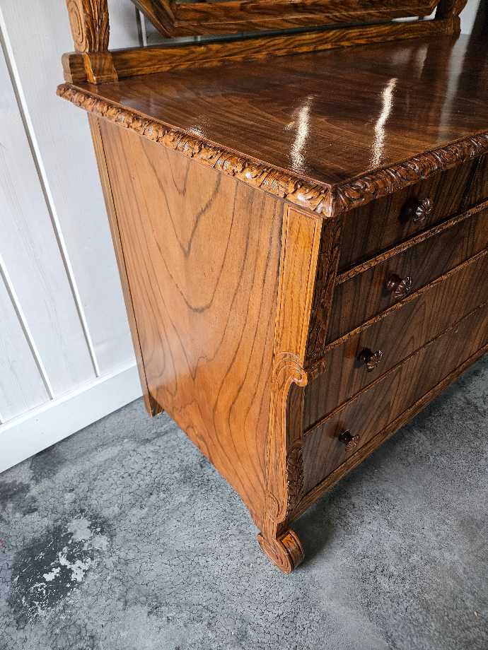 Victorian Dresser with Mirror