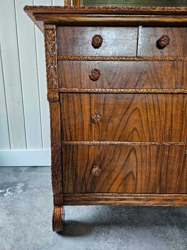 Victorian Dresser with Mirror