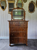 Victorian Tall boy with Mirror