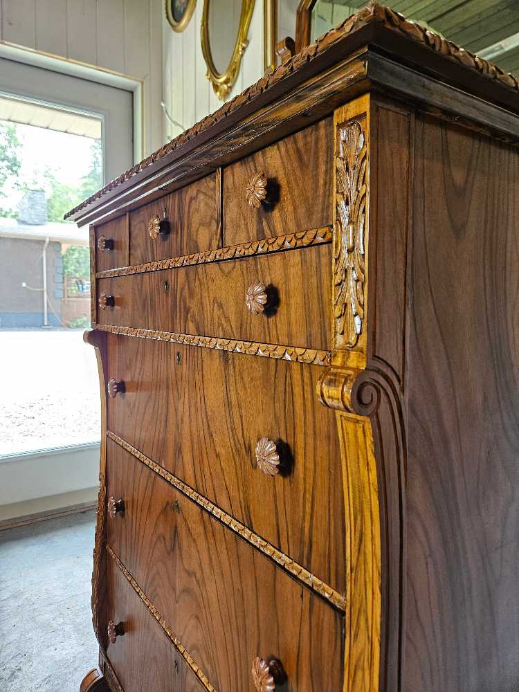 Victorian Tall boy with Mirror