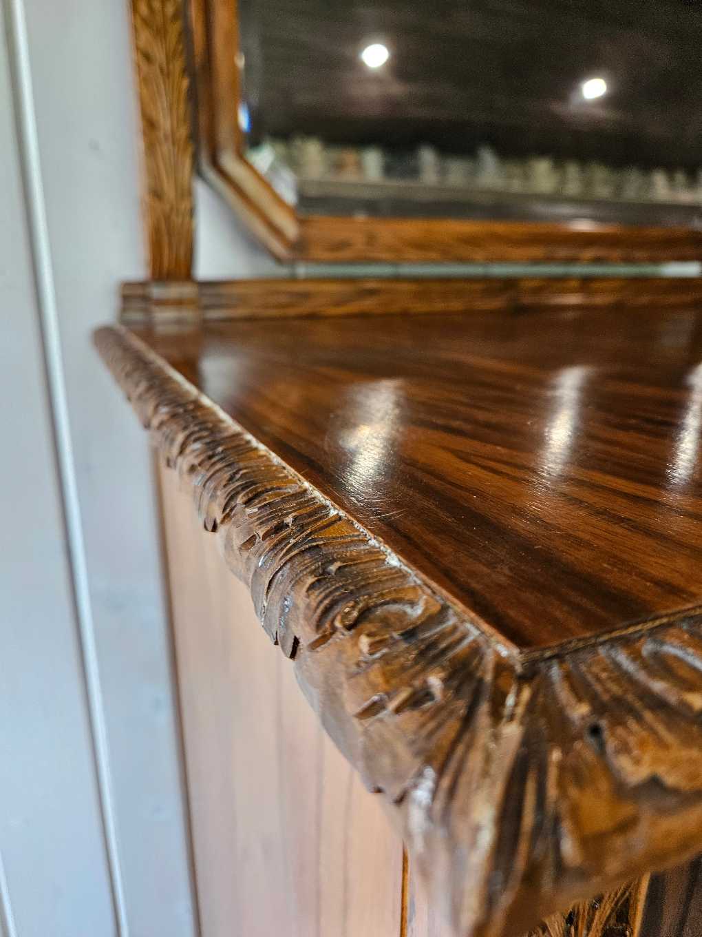 Victorian Tall boy with Mirror