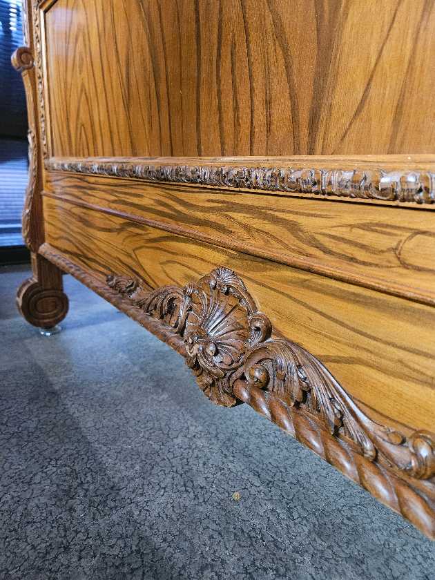 Victorian Double Bedframe and Nightstand
