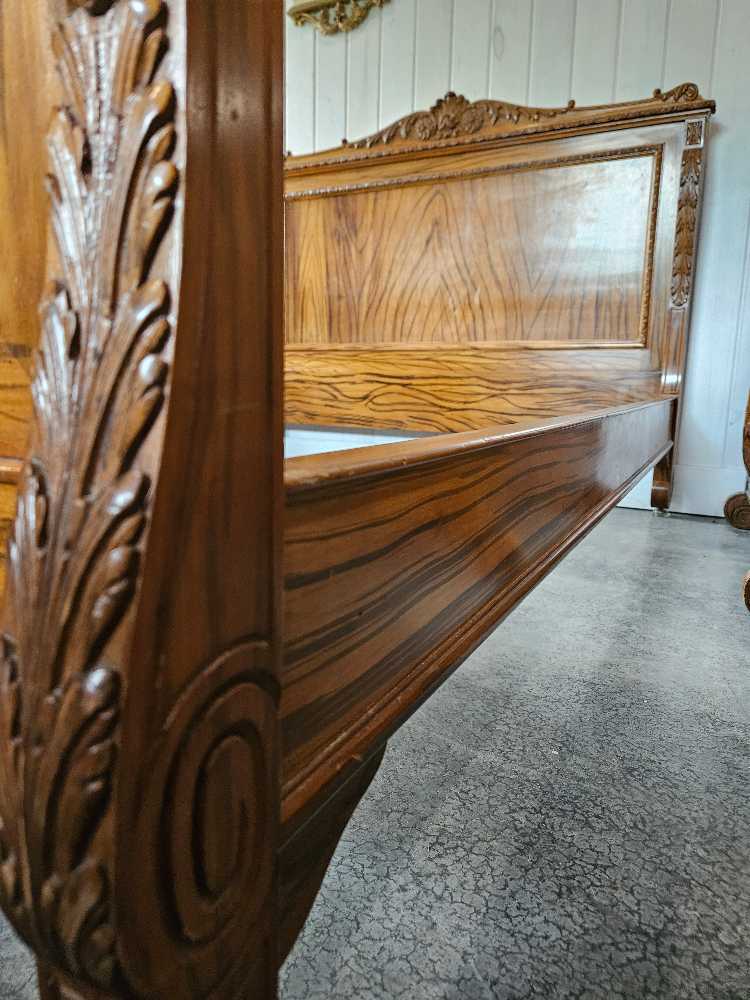 Victorian Double Bedframe and Nightstand