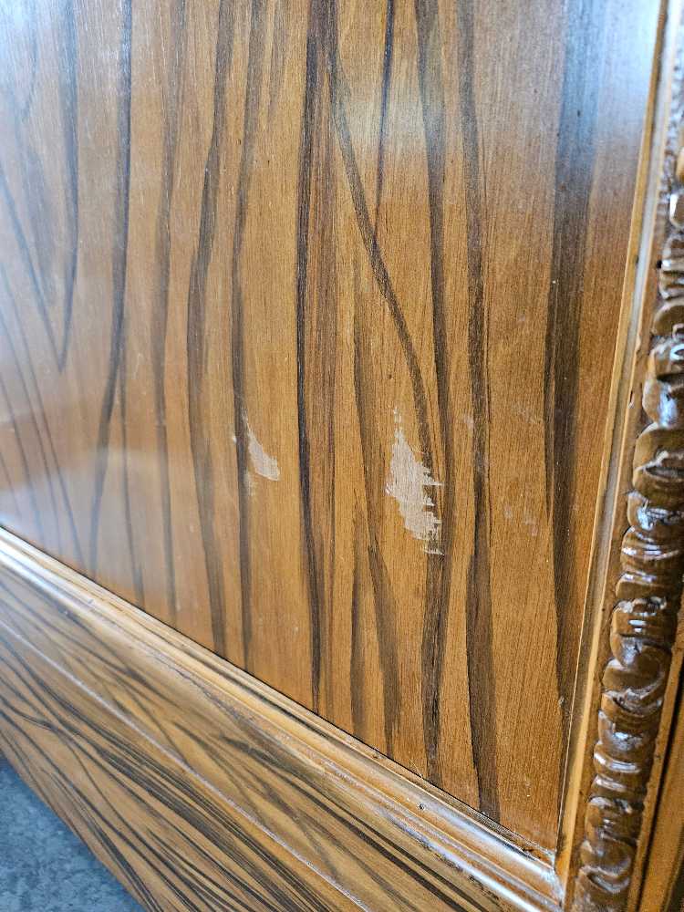 Victorian Double Bedframe and Nightstand