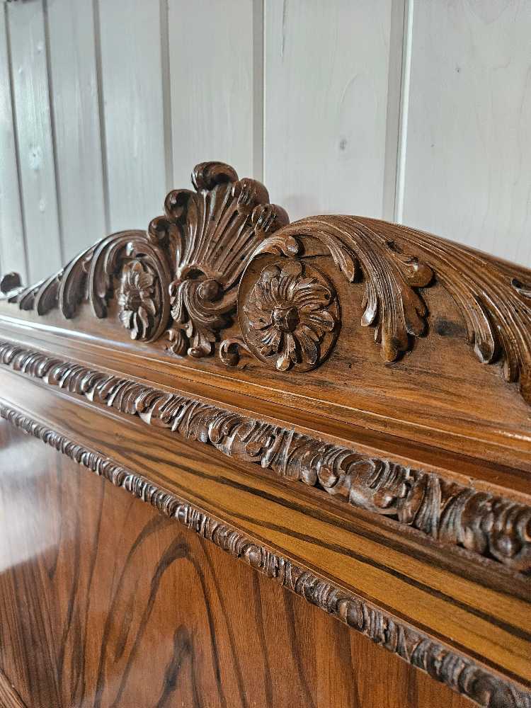 Victorian Double Bedframe and Nightstand