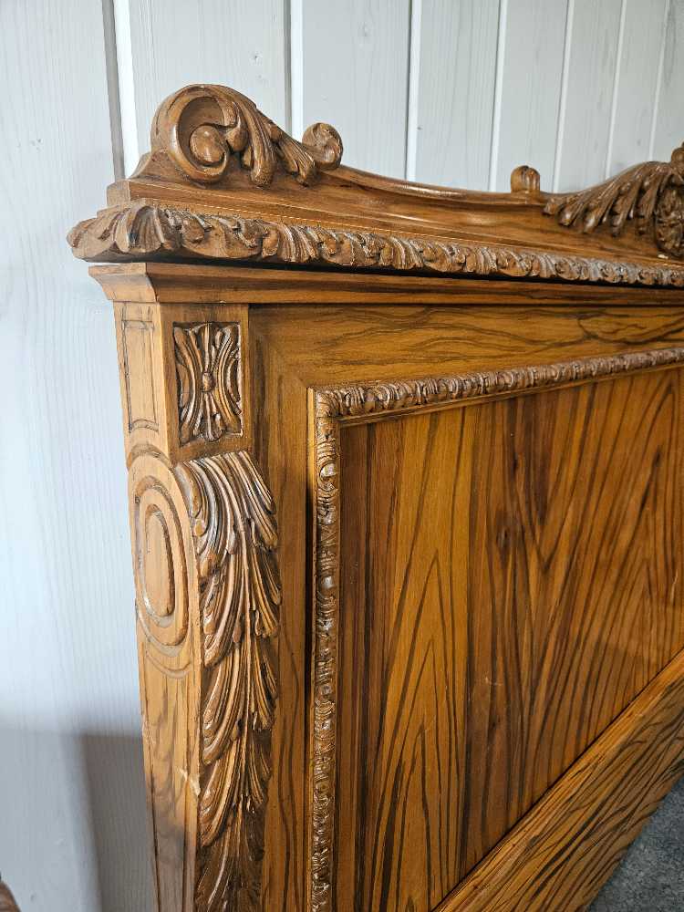 Victorian Double Bedframe and Nightstand