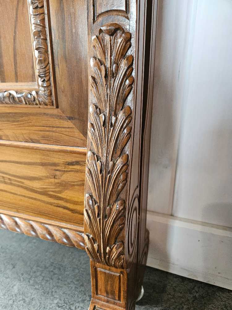 Victorian Double Bedframe and Nightstand