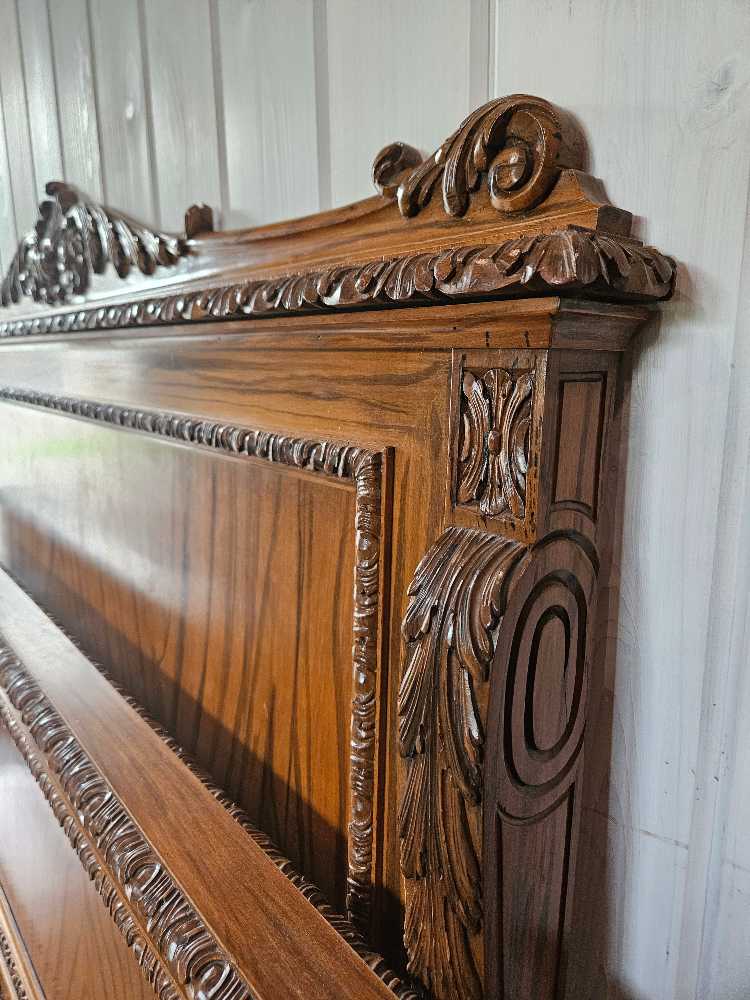 Victorian Double Bedframe and Nightstand
