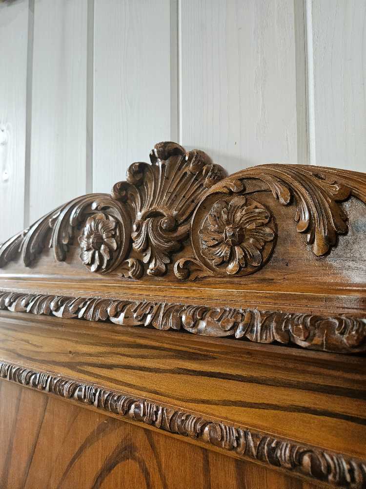 Victorian Double Bedframe and Nightstand