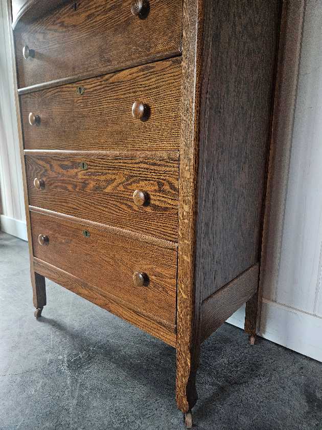Tall Boy Dresser with Mirror