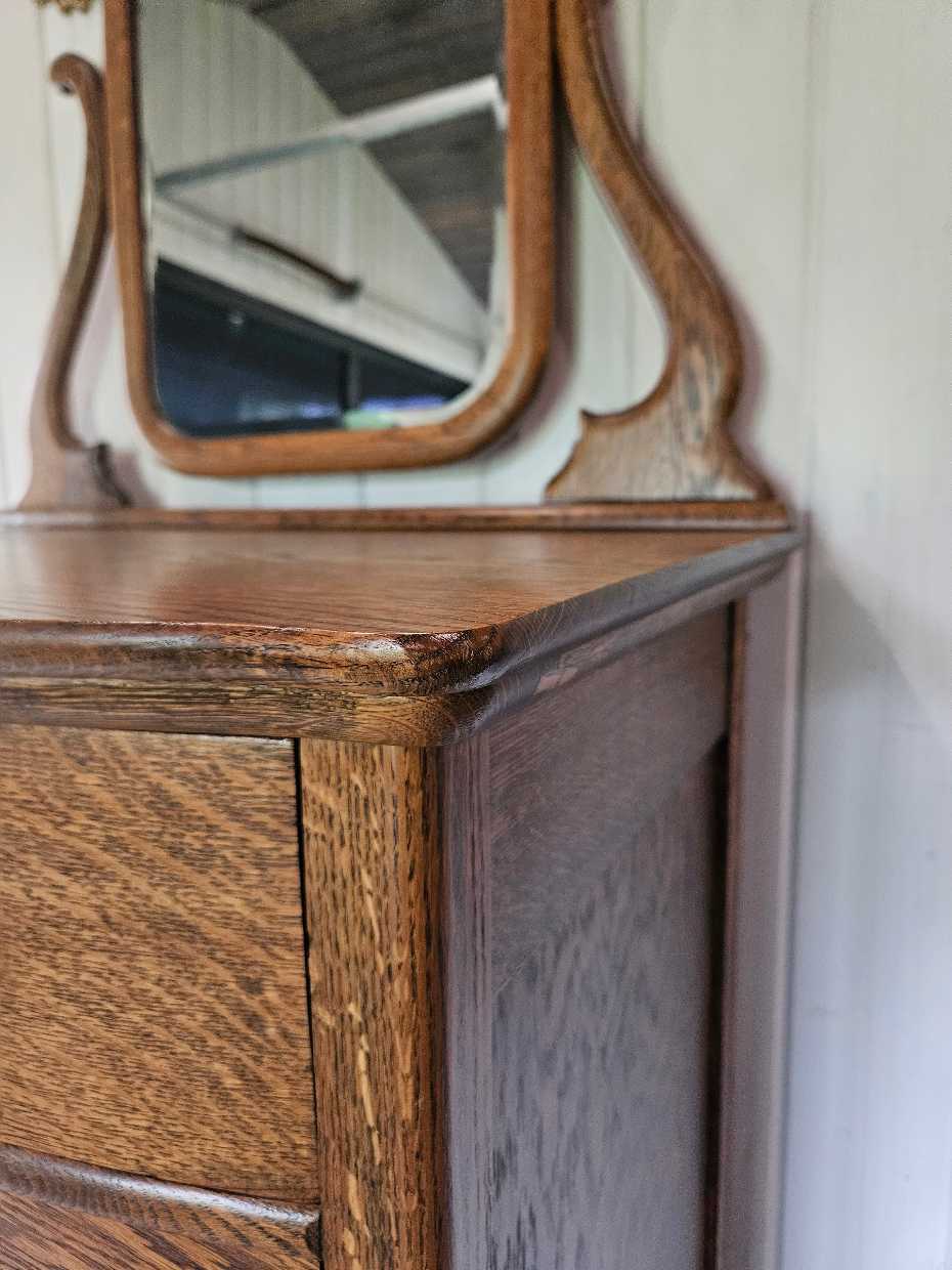 Tall Boy Dresser with Mirror