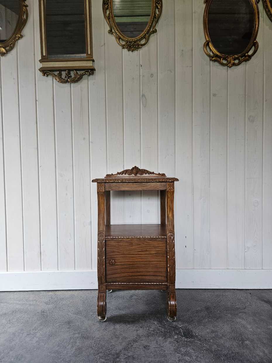 Victorian Double Bedframe and Nightstand