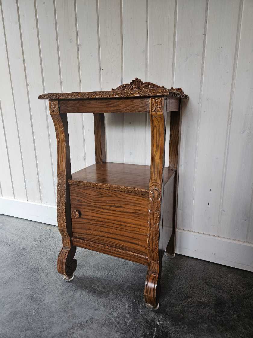 Victorian Double Bedframe and Nightstand