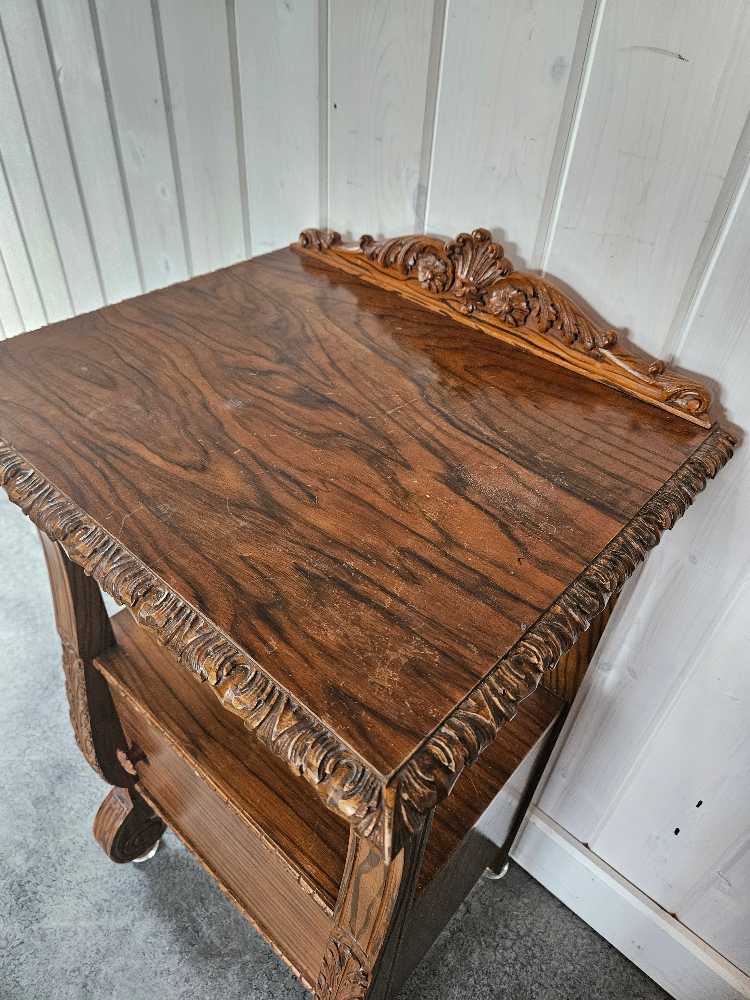 Victorian Double Bedframe and Nightstand