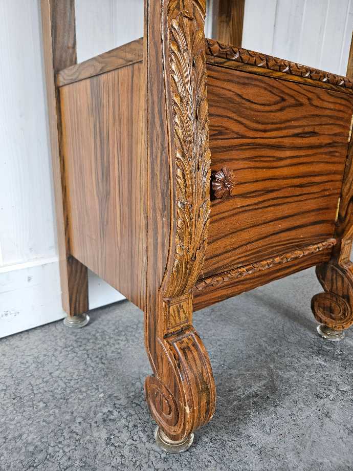 Victorian Double Bedframe and Nightstand