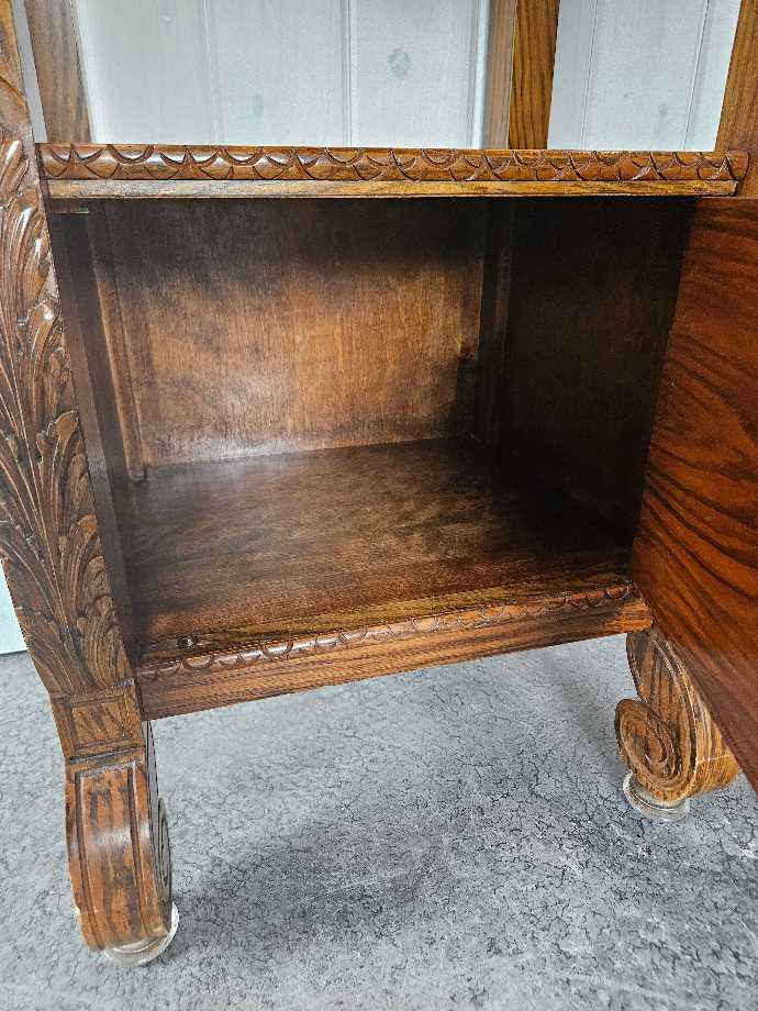 Victorian Double Bedframe and Nightstand