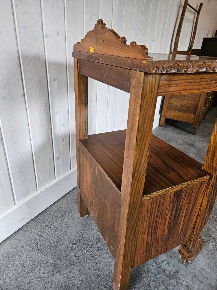 Victorian Double Bedframe and Nightstand