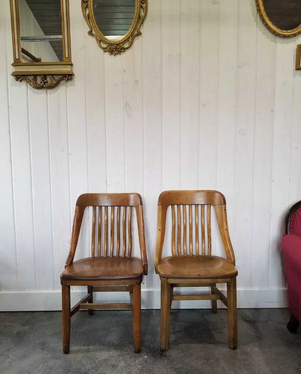 Qty 2 Bankers Chairs