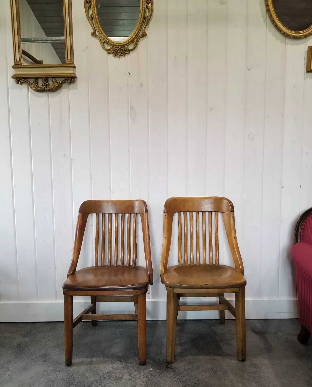Qty 2 Bankers Chairs