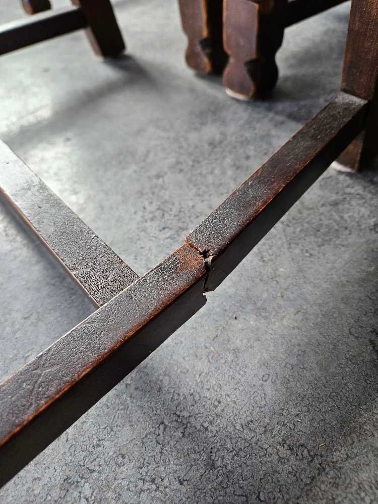 Antique Dining Table with 6 Chairs