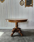 Dragon Carved Pedestal Table
