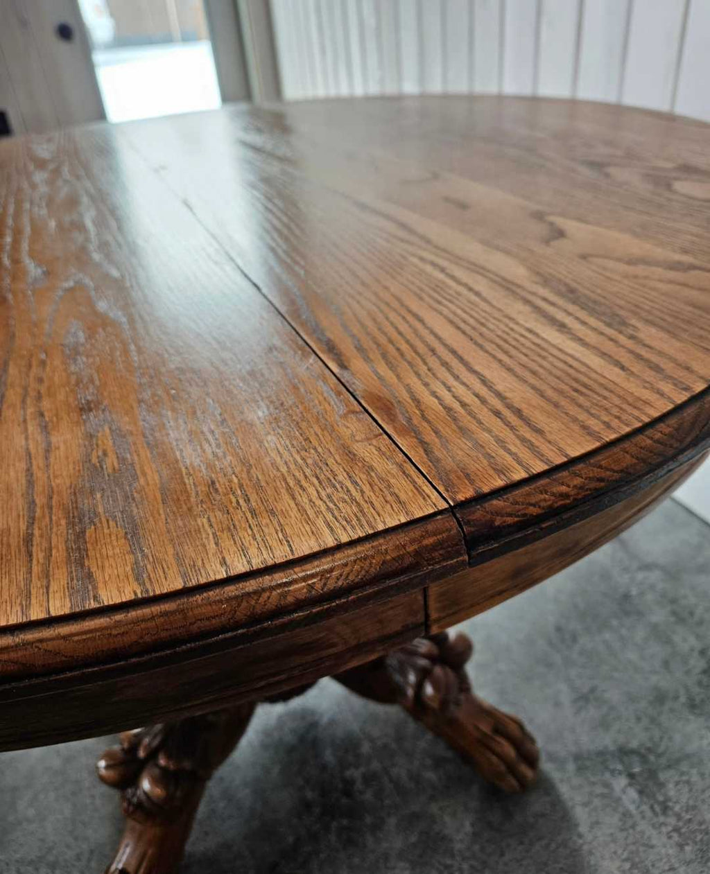 Dragon Carved Pedestal Table