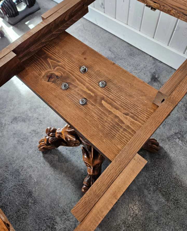 Dragon Carved Pedestal Table