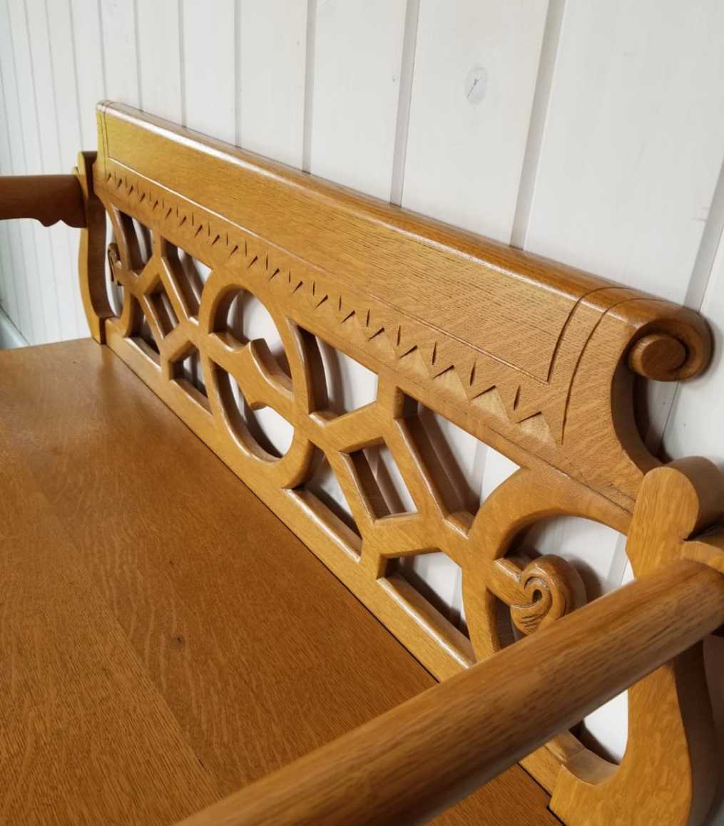 Oak Entrance Bench