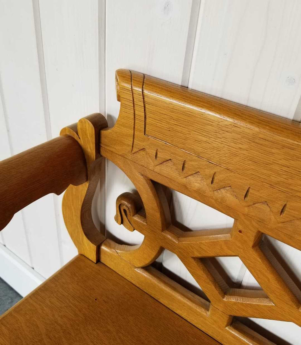 Oak Entrance Bench