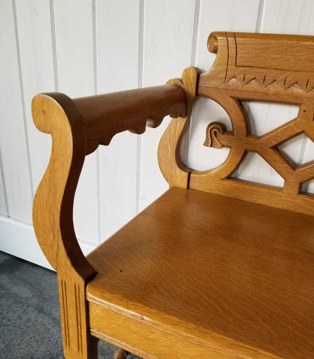 Oak Entrance Bench