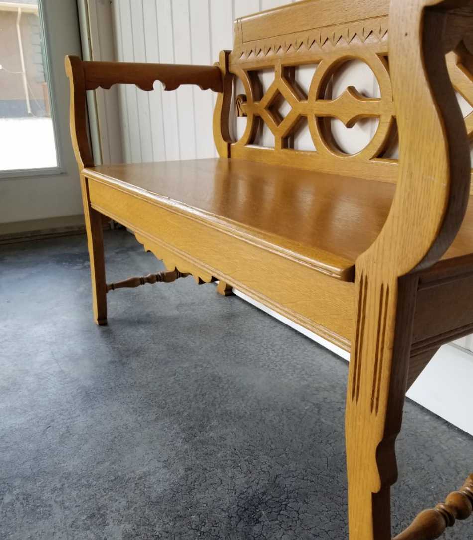 Oak Entrance Bench