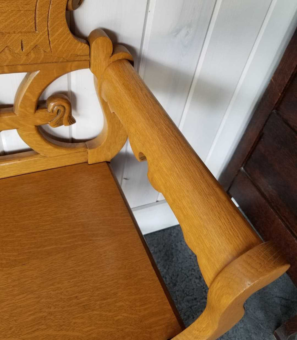 Oak Entrance Bench