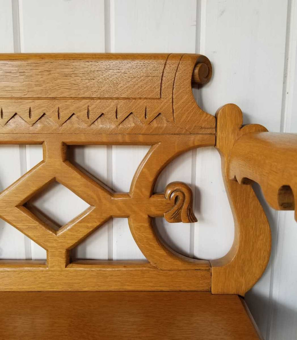 Oak Entrance Bench
