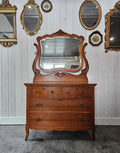 Oak Dresser with Mirror