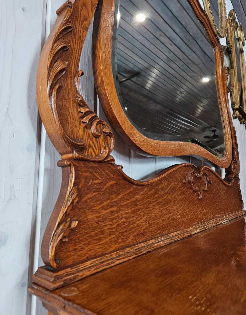Oak Dresser with Mirror