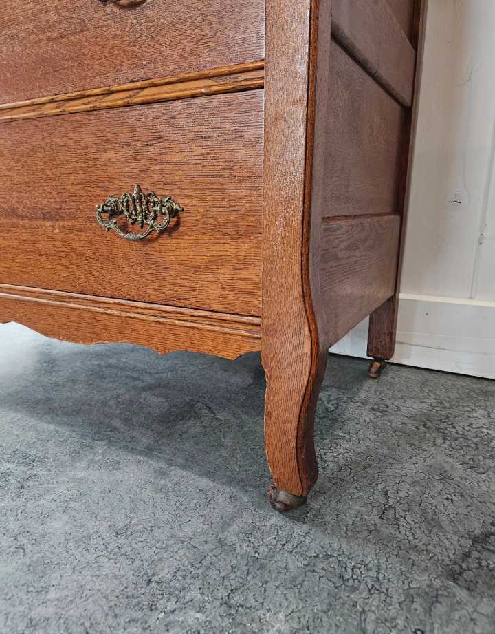 Oak Dresser with Mirror