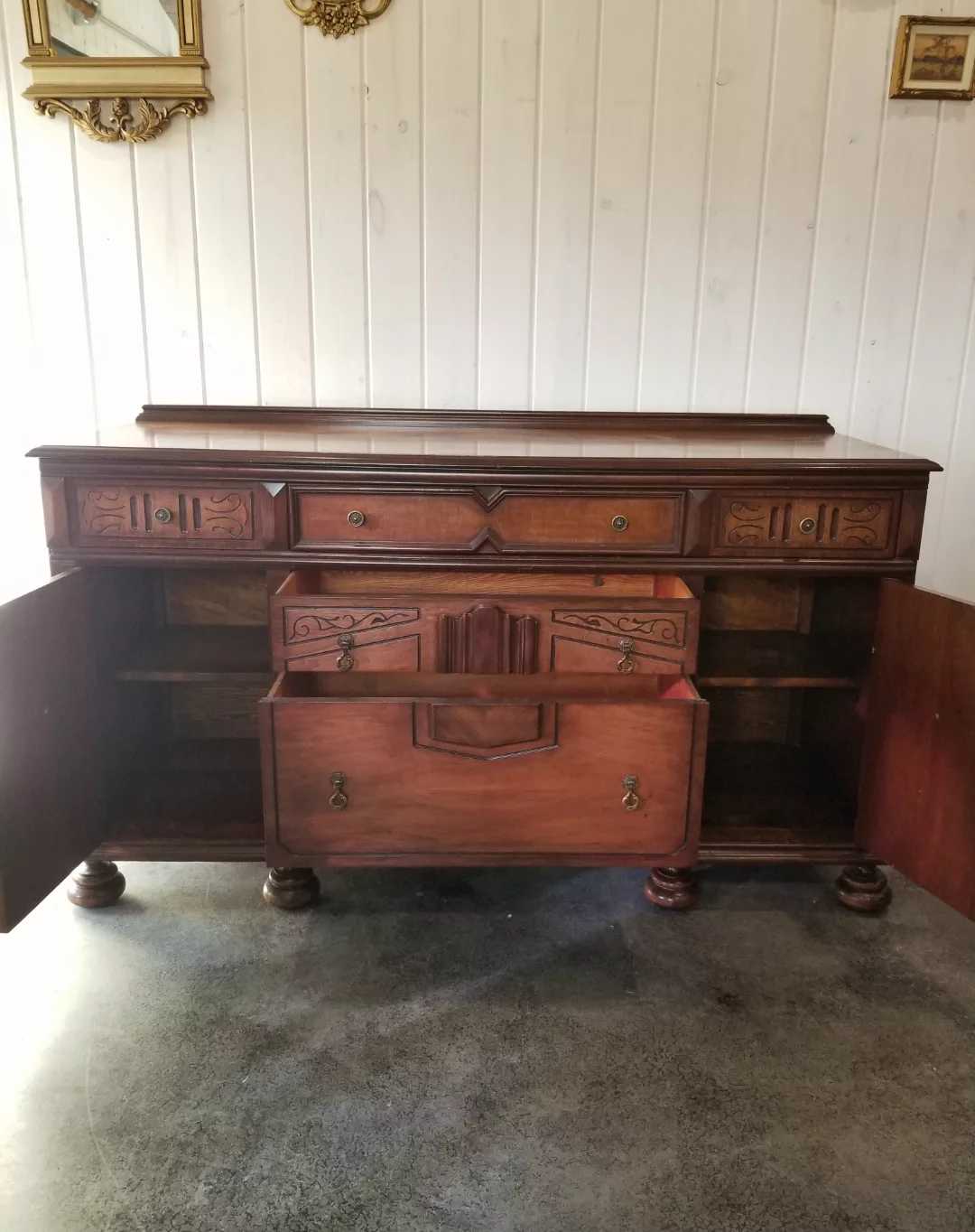 Antique Buffet Cabinet