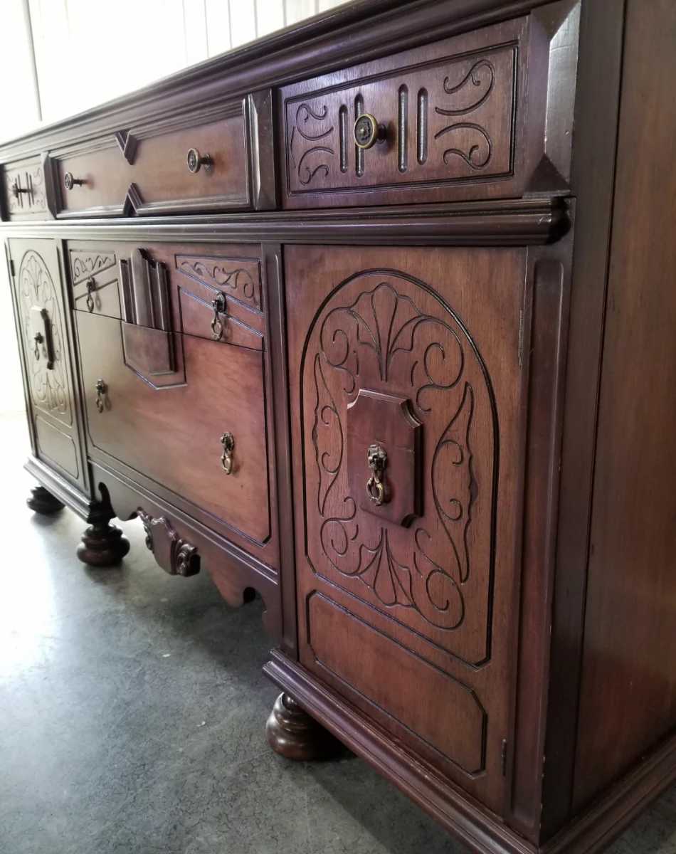 Antique Buffet Cabinet