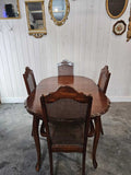 French Provincial Style Table with 4 Chairs