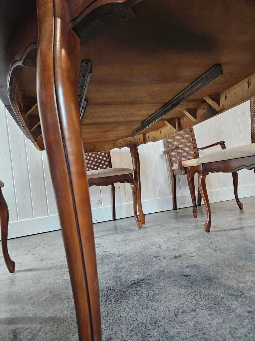 French Provincial Style Table with 4 Chairs