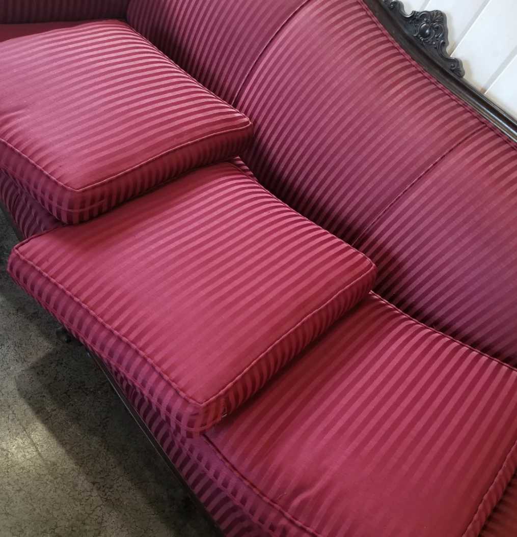 Deep Rose Victorian Style Sofa