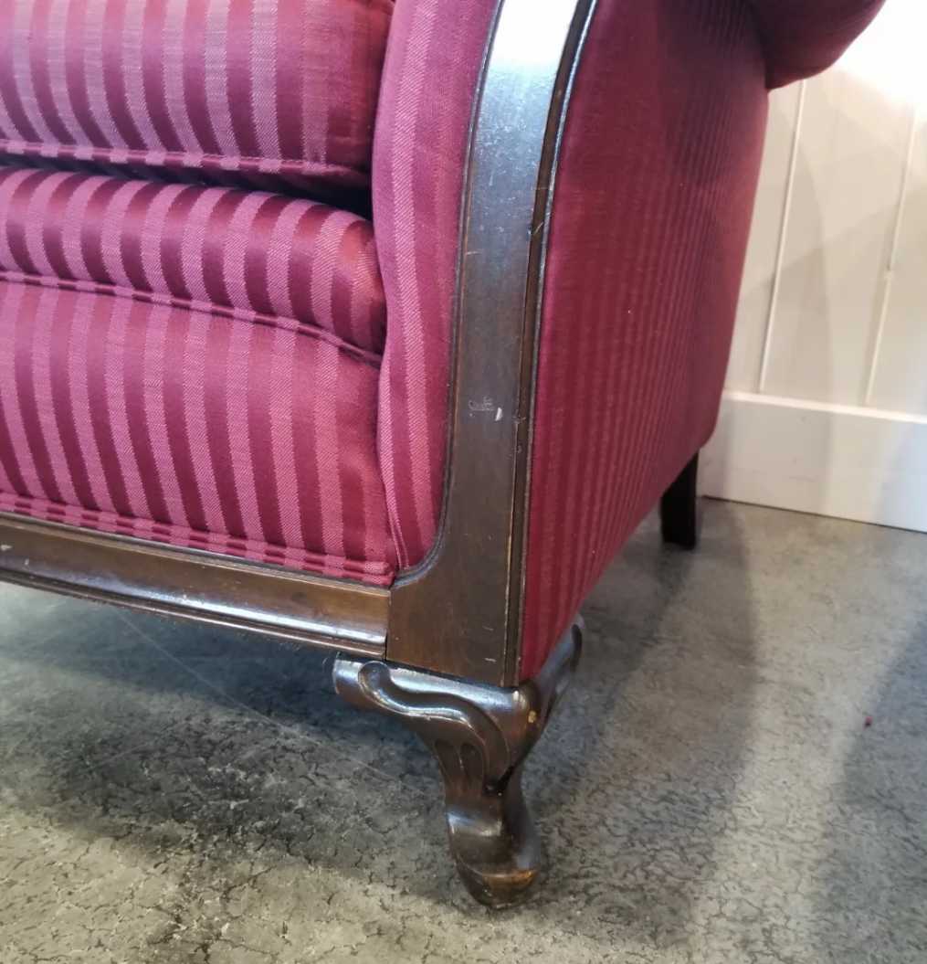 Deep Rose Victorian Style Sofa