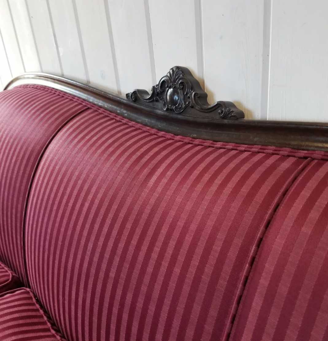 Deep Rose Victorian Style Sofa