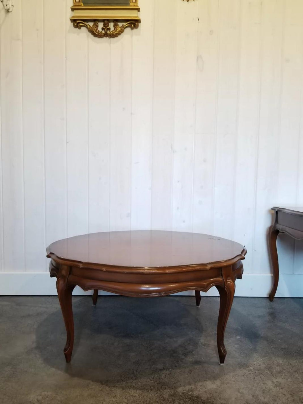 French Provincial Style Round Coffee Table